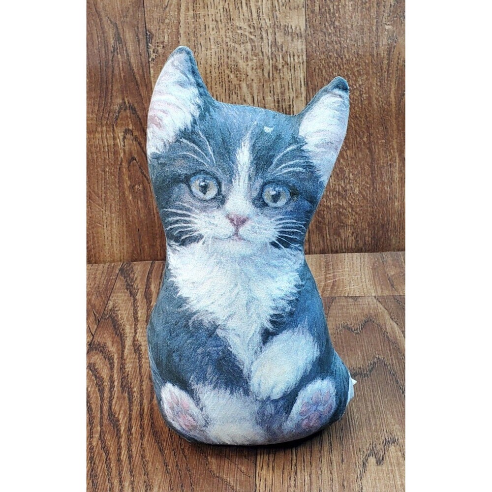 Amy Brackenbury Tabby Cat Kitty 9" Weighted Doorstop Fiddler’s Elbow Toy Works